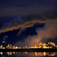 A night view of the Syncrude oil sands extraction facility near the town of Fort McMurray, Alberta.